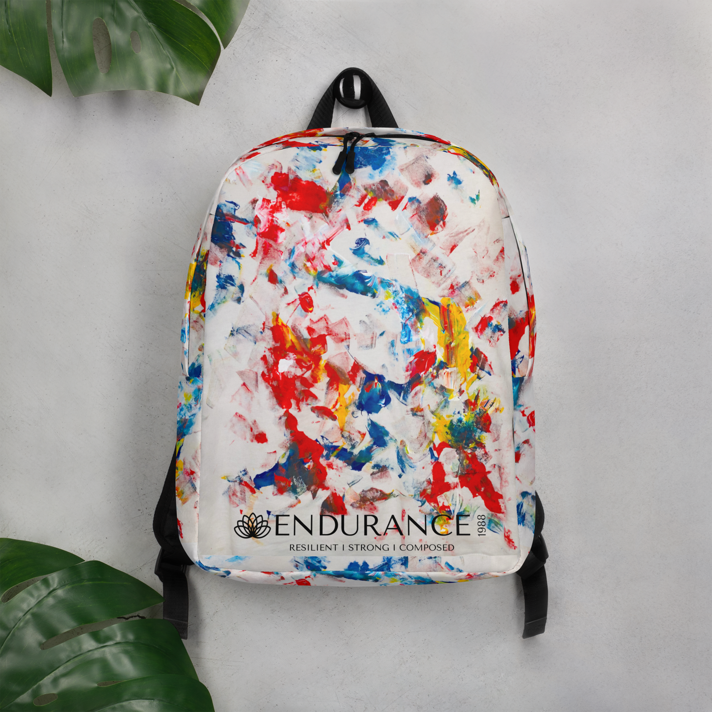 Abstract TriColor Backpack